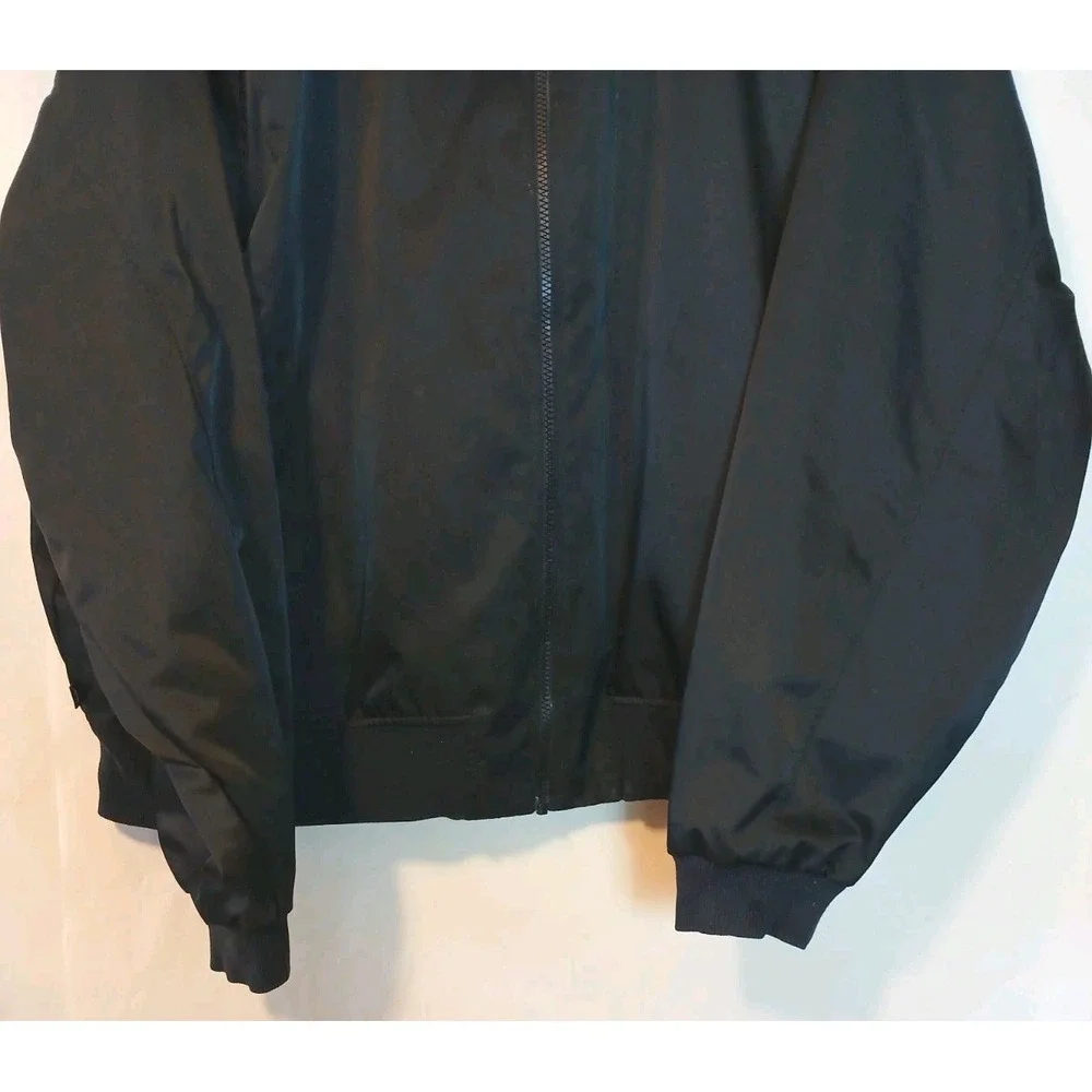 Nike SB Mens Skateboard Black Skater Jacket Embroidered Logo Size XL  D163